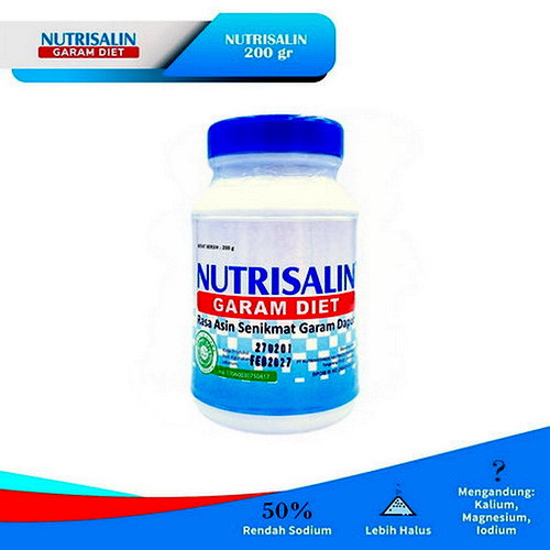 

Garam Diet Anti Hipertensi Nutrisalin 200gr