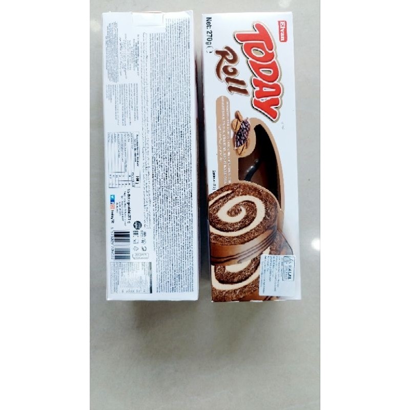 

Today Roll Cocoa Cake Cokelat Gulung isi Krim Rasa Susu