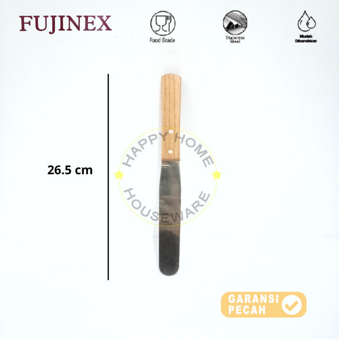 FUJINEX SPATULA STAINLESS STEEL | SPATULA DEKORASI KUE | SPATULA STAINLESS LURUS 6IN