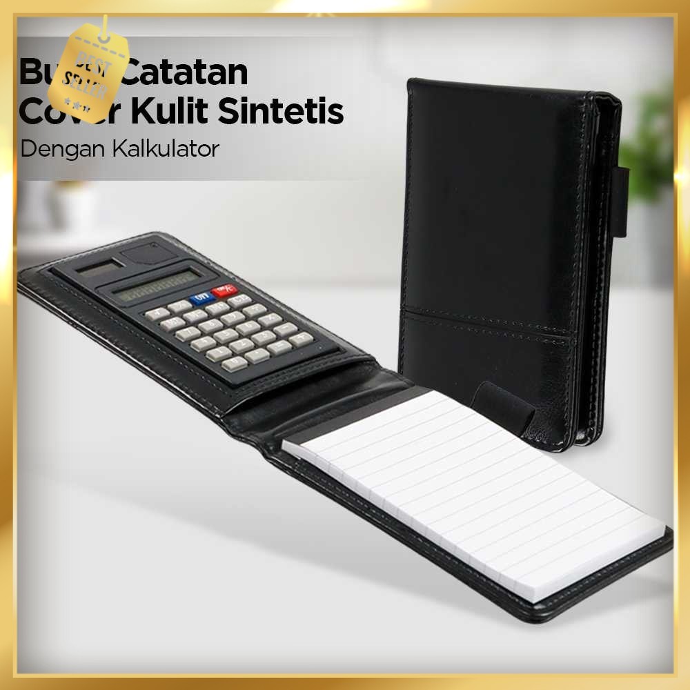 

Buku Catatan Note Cover Kulit Sintetis dengan Kalkulator - Y8302