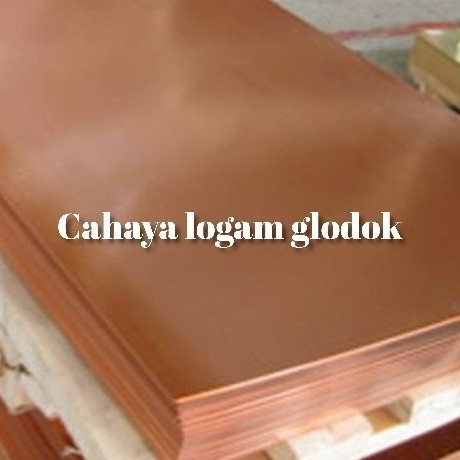 Plat tembaga lembaran 4mm x 100cm x 200cm - tembaga plat tols 3.8mm