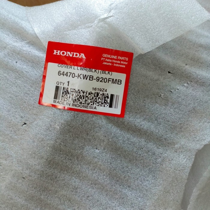 Cover L Lower Black Blade KWB ORI AHM 64470KWB920FMB BERKUALITAS