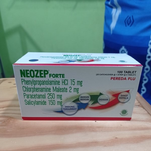 Neozep forte 1 box isi 100 tablet Termurah