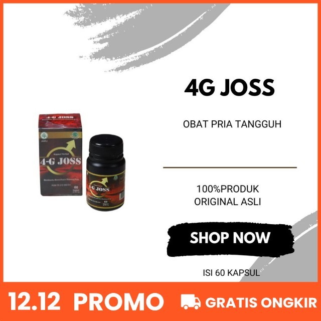 BPOM HALAL MUI ORI OBAT KUAT PENAMBAH STAMINA 4G-JOSS OBAT KUAT TRADISIONAL KHUSUS LELAKI