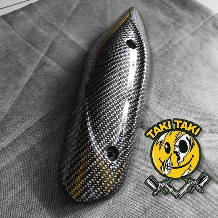 COVER KENALPOT YAMAHA FREEGO DAN GEAR CARBON.