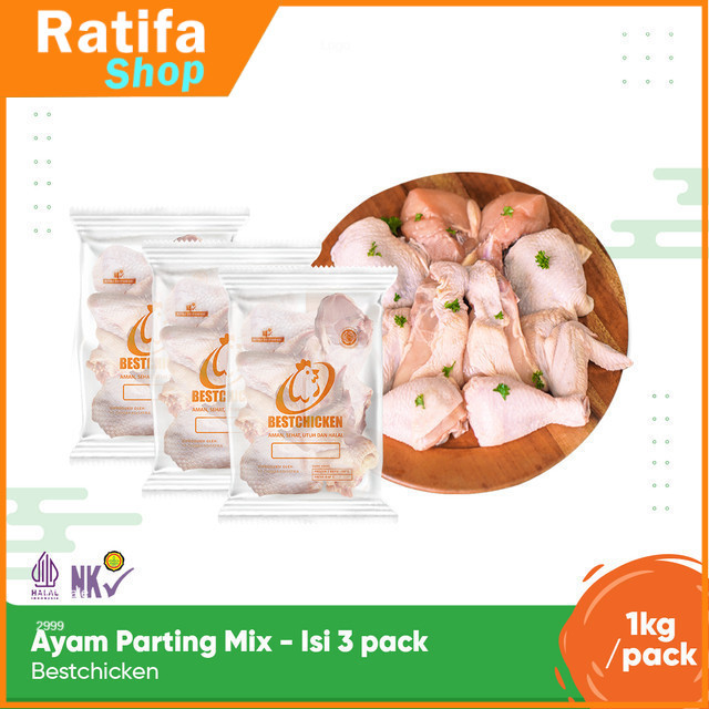 

Bestchicken Bundling Hemat Daging Ayam Potongan Campur 1 Kg / Cut Up 1000 gr - Isi 3 pack