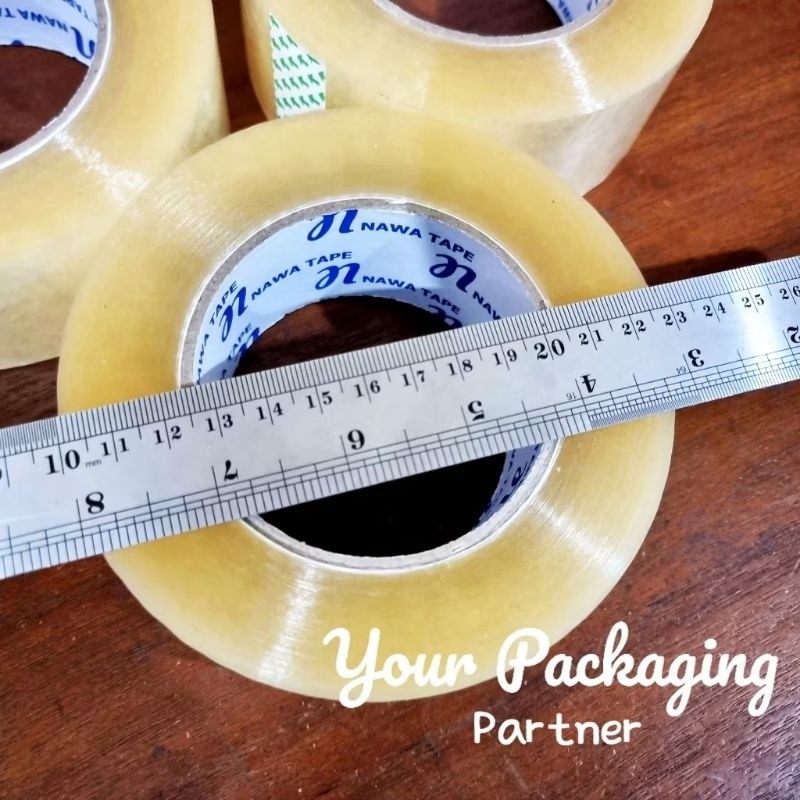 

pekanbaru / Lakban Nawa 200 Yard OPP Tape Bening / Coklat 45mm 200 Yard Ekonomis