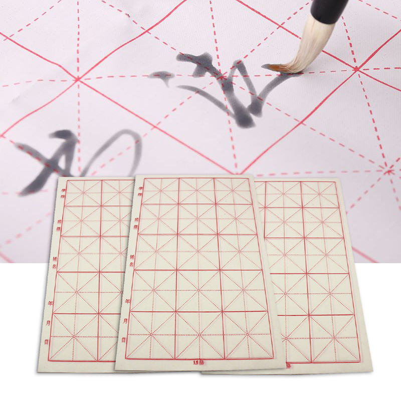 30pcs Kertas Kaligrafi Cina / XUAN ZHI / Kertas Kaligrafi Xuan /Xuan Paper 15 Grid