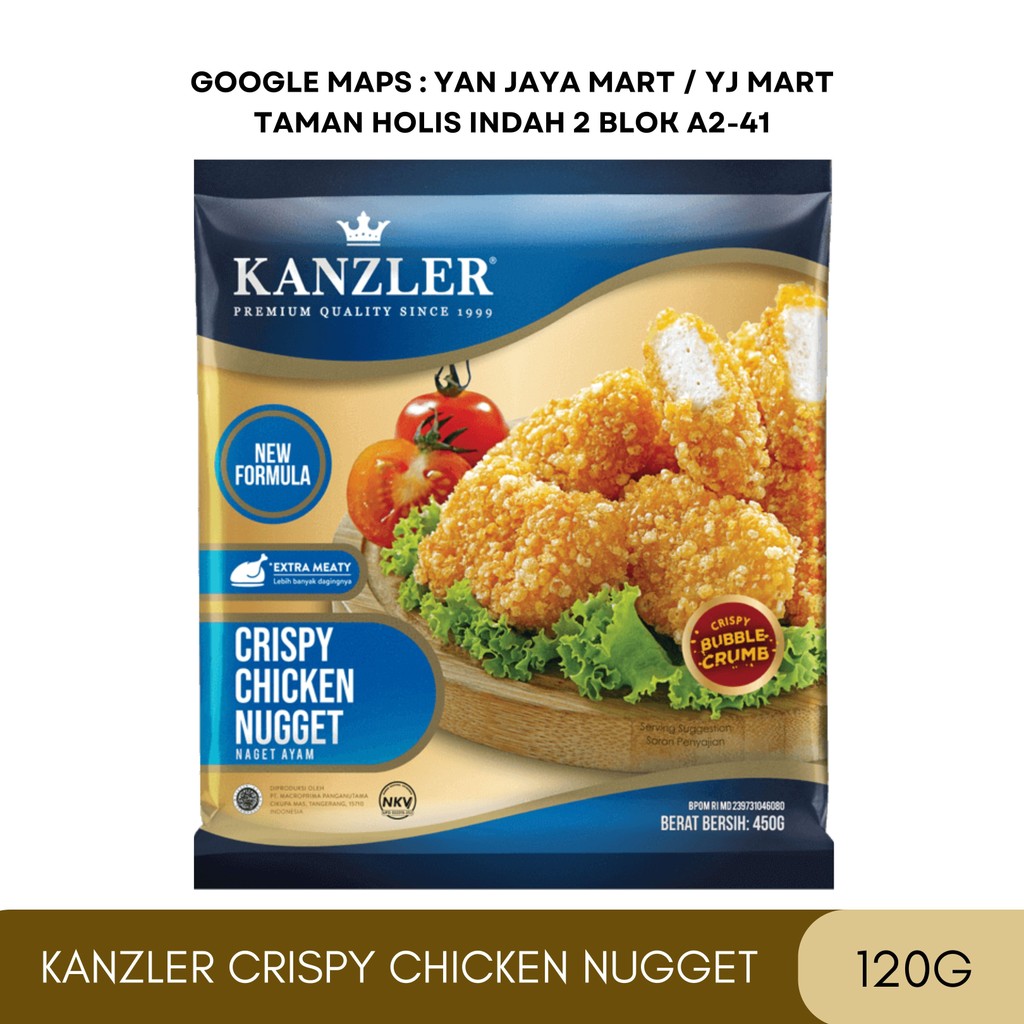 

KANZLER CRISPY CHICKEN NUGGET 120G KECIL