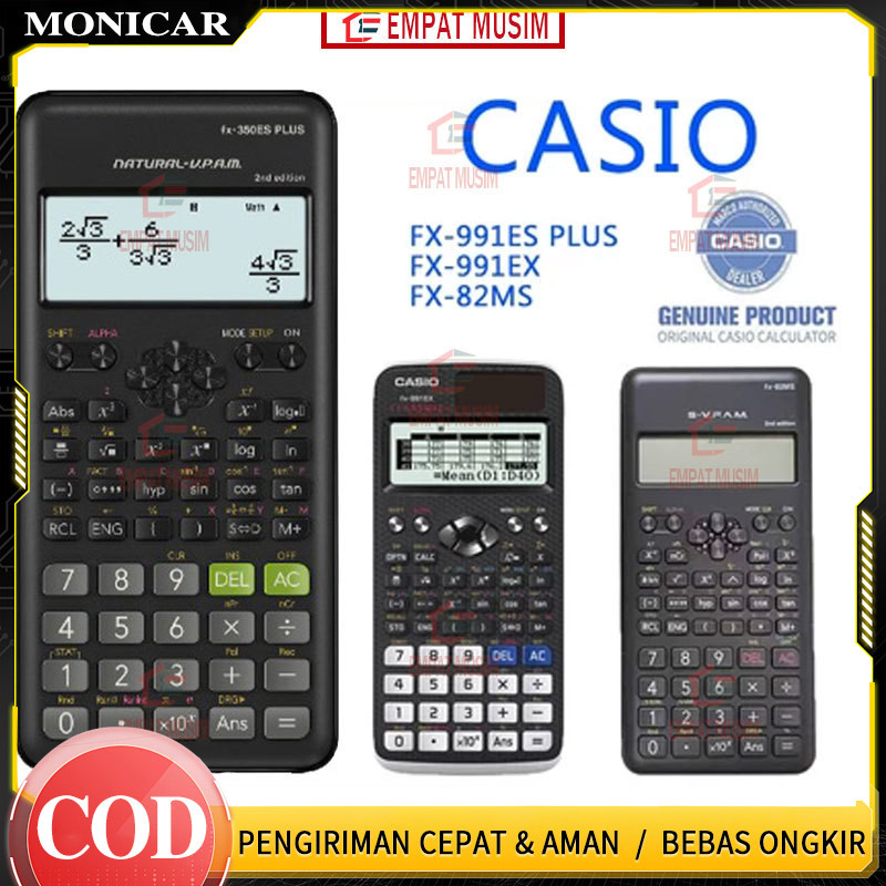 

Casio FX-82MS Kalkulator Calculator Casio FX-991ES PLUS Portable Scientific Calculators Accounting LED Electric Counter Students School Office