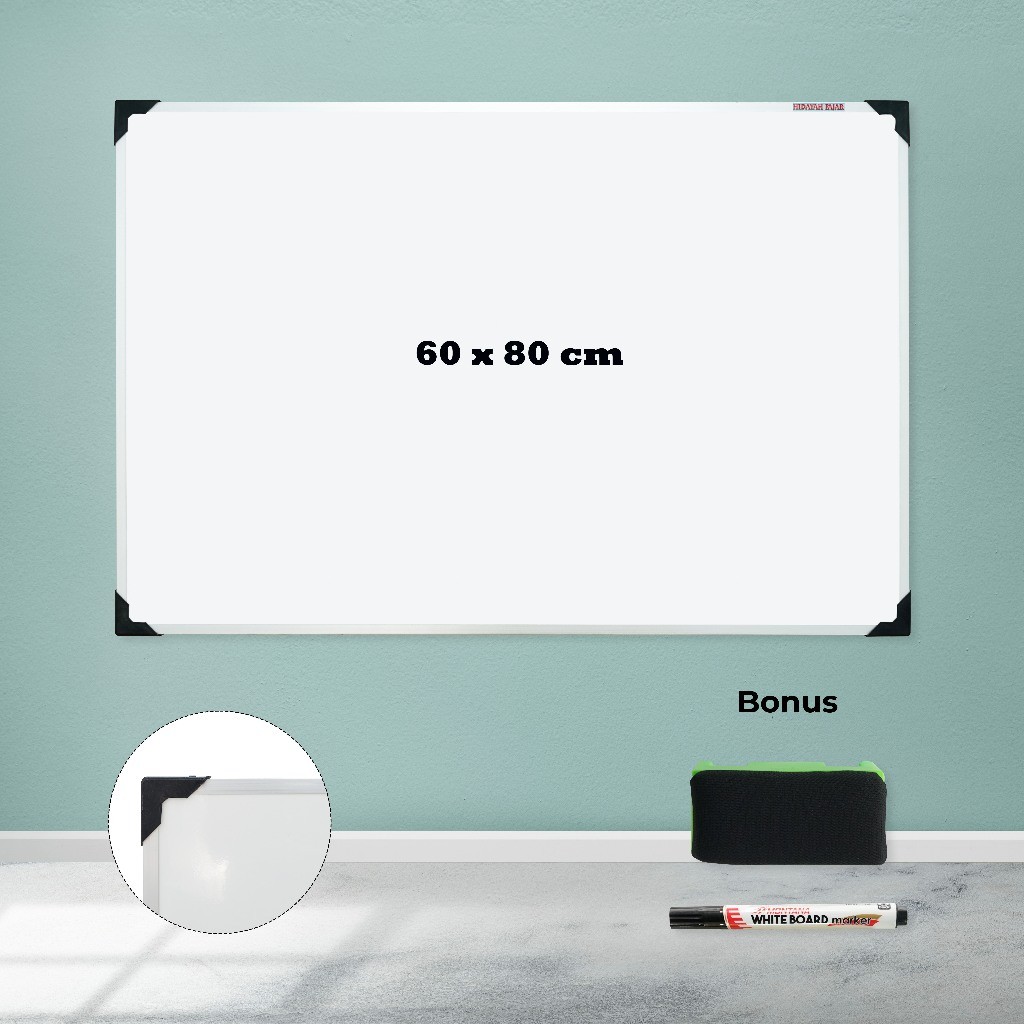 

Baru Papan Tulis - Whiteboard - model Papan Tempel 60 x 80