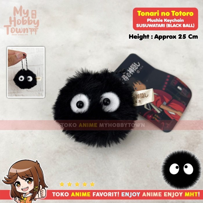 Gantungan Kunci Plush Anime Keyswing Tonari No Totoro Black Ball Black Dust