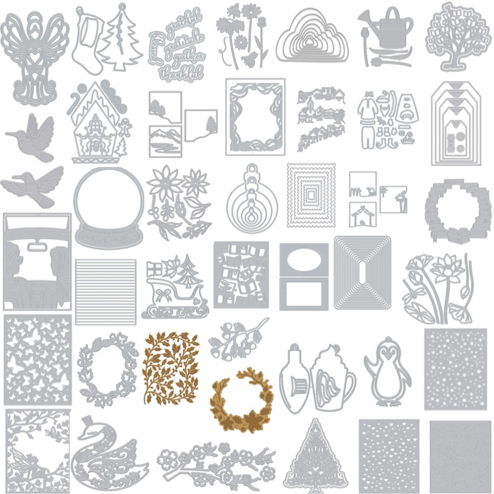 

2024 Cutting Dies Hot foil Scrapbook Diary Decoration Stencil various Embossing Template DIY Greeting Card Handmade