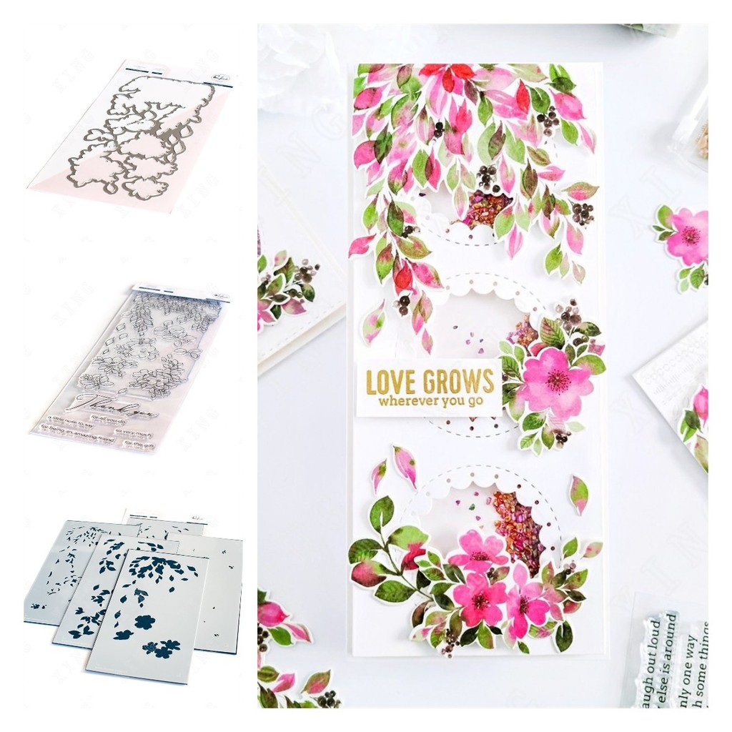 

In the Meadow New Metal Cutting Dies Stamps Stencil Scrapbook Diary Decoration Embossing Template Diy Greeting Card Handmade