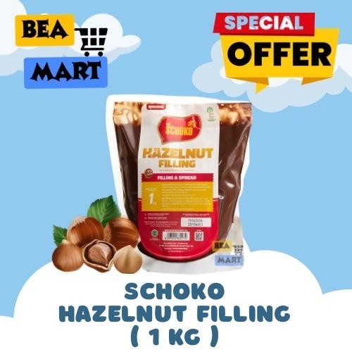 

Schoko Hazelnut Filling & Spread 1kg | Selai Cokelat Olesan Roti Coklat 1 kg
