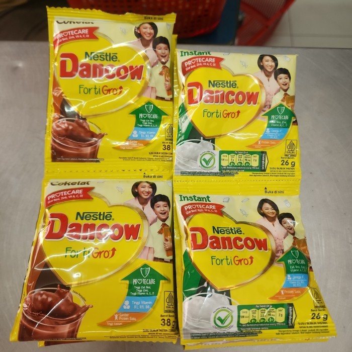

susu dancow instan / coklat 25gr renceng