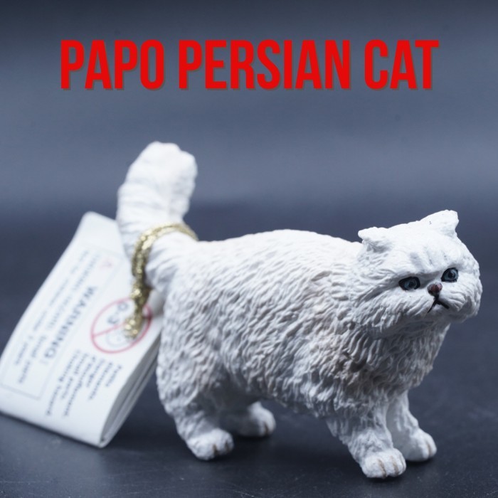 PAPO 54042 Persian Cat Kucing Persia Felis Catus Mainan Figure Binatang Miniature Hewan Animal Figur