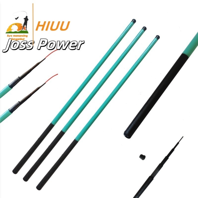 HIUU Joran Tegek Fiber Fukushima Joss Power 210 270 360cm Murah Kuat