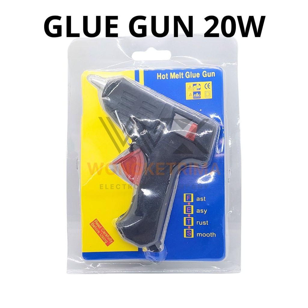 

Glue Gun Lem Tembak Kecil 20watt 20w Alat Lem Bakar