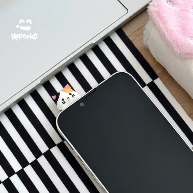 HIPEEKO Kitty Charm Hippers Kucing untuk Aksesoris iPhone iPad Laptop