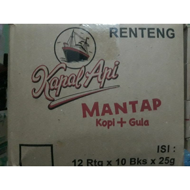

PROMO!! Kapal Api Mantap Kopi + Gula Kartonan Isi 12 Renteng