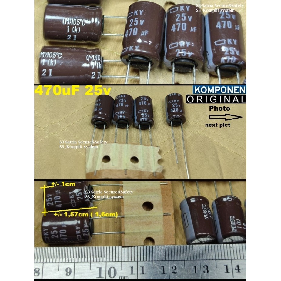 Elco 470uf 25v 25v470uf elko 470uf25V 470 uf 25 v vol 25volt 470UF 25V