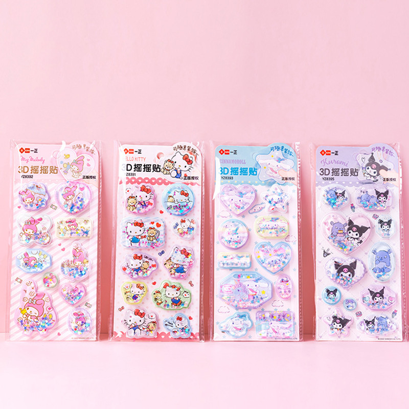 

Cute 3D Anime Kawaii Sticker For School Student Stationery Scrapbooking Self Adhesive DIY Notebook Album Diary Handbook