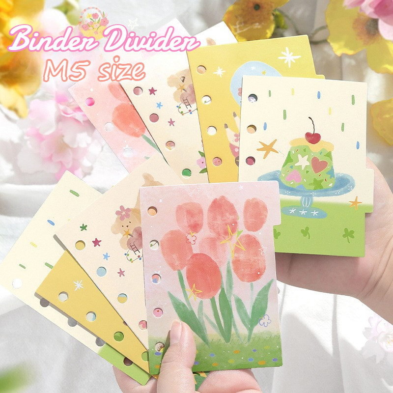

[HARU] Little Spring Song series M5 Binder Divider Pembatas binder M5 Binder Journal Mini