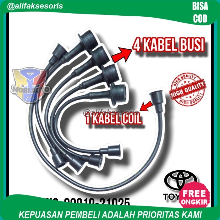 TERMURAH Kabel Busi Set Mobil Toyota Kijang Lama/ Super/ Grand/ Kapsul Non EFI