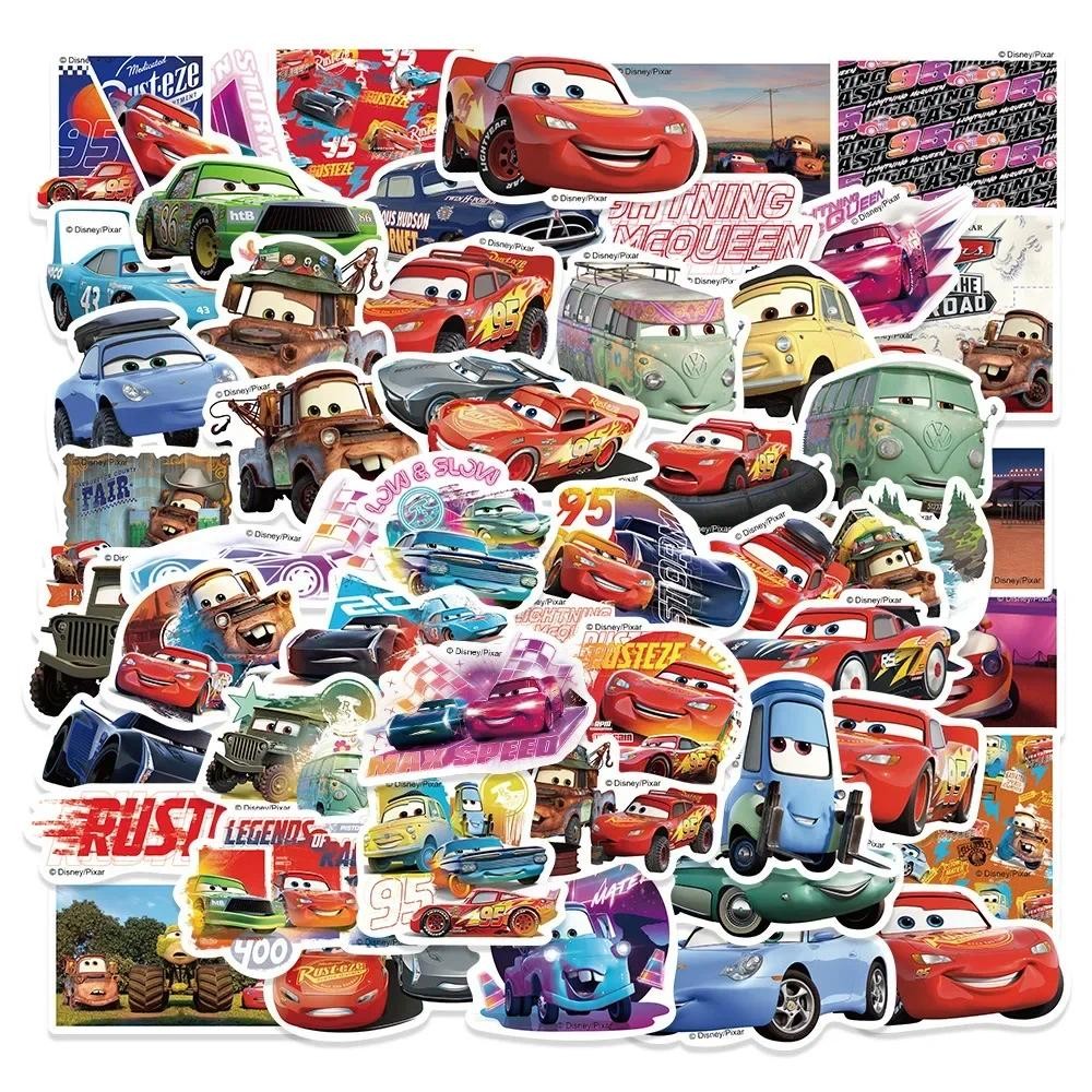 

50PCS Disney Cartoon Cars Lightning McQueen Stickers Movie Anime Decal Guitar Laptop Cute Kawaii Sticker Pack Kids Girl Toy