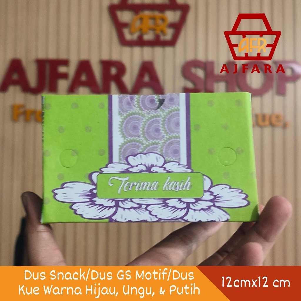 

Dus Snack/Dus GS Motif/Dus Kue Motif Gatras 12x12 1 Pcs/Dus Motif Batik 12x14 1 Pcs/Dus Snack Taurus 12x12 1 Pcs