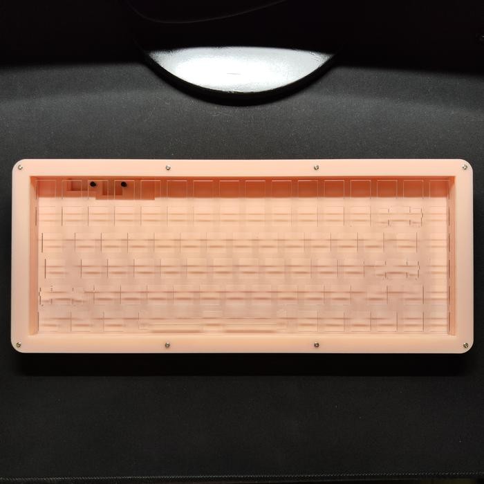 Custom Case Acrylic CIY Tester 84 Mechanical Keyboard - Gasket Mount, Gravoply Plate