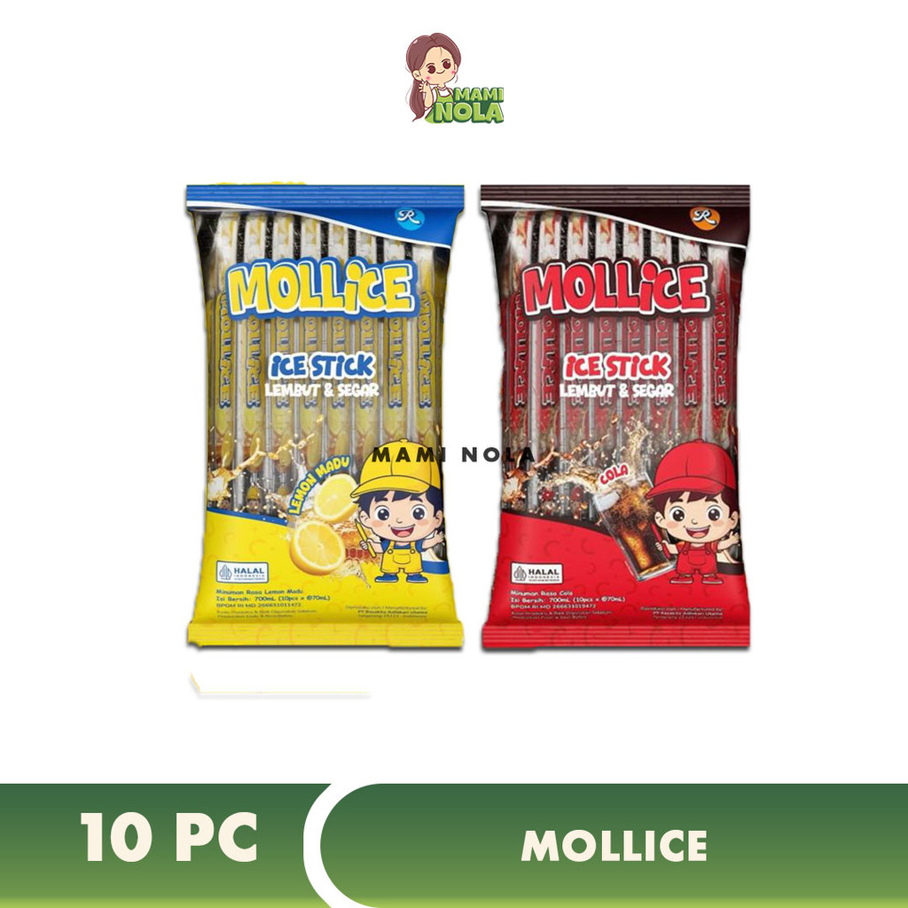 

Mollice Jelly Cola dan Lemon 1 Pack Isi 10 pc X 70ml