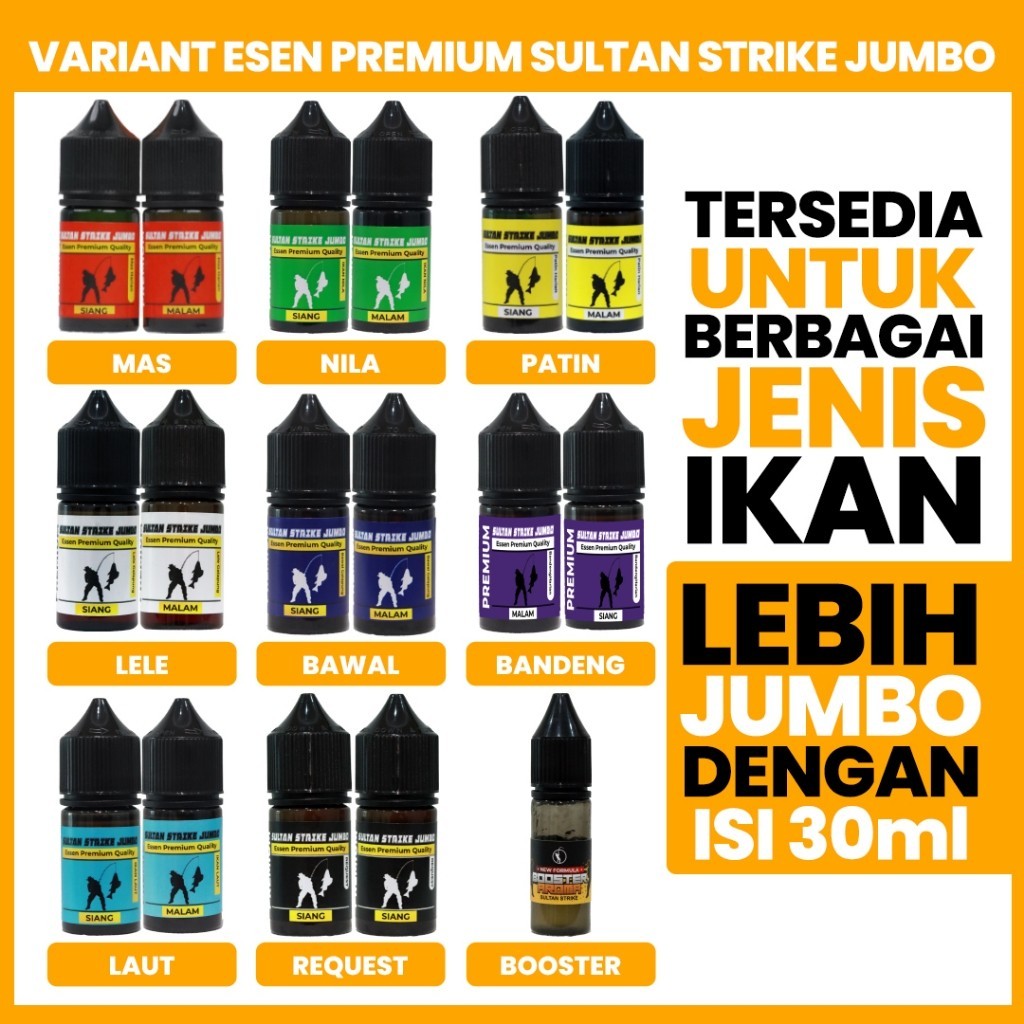 Essen Sultan Strike Jumbo Untuk Mancing Siang & Malam Hari Umpan Ikan Mas Lele Nila Patin Bawal Laut