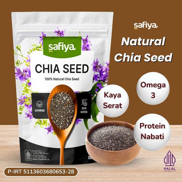 

SALE Safiya Organic Chia Seed Organik Black Chia | Biji Chia Original Premium - 250 GrTERLARIS