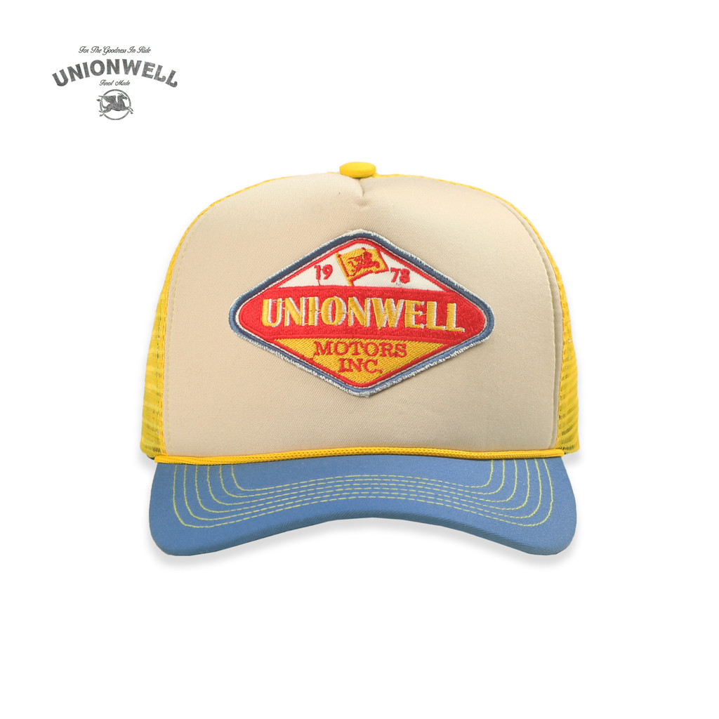 Unionwell Trucker Cap Topi Trucker Cap Bahan Poliester dengan Gesper Belakang Maksimal 67 cm Greco C