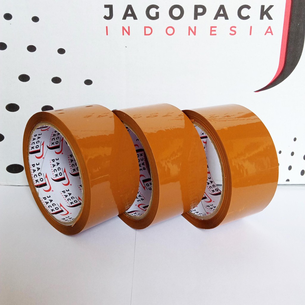 

3 Pcs - Lakban Coklat Ekonomis 45 x 90 yard - Lakban Packing - Jago Pack Indonesia