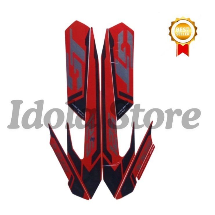 STIKER STRIPING HONDA MIO SOUL GT 2015 MERAH HITAM FULL STIKER LIS BODY MOTOR MIO SOUL GT 2015
