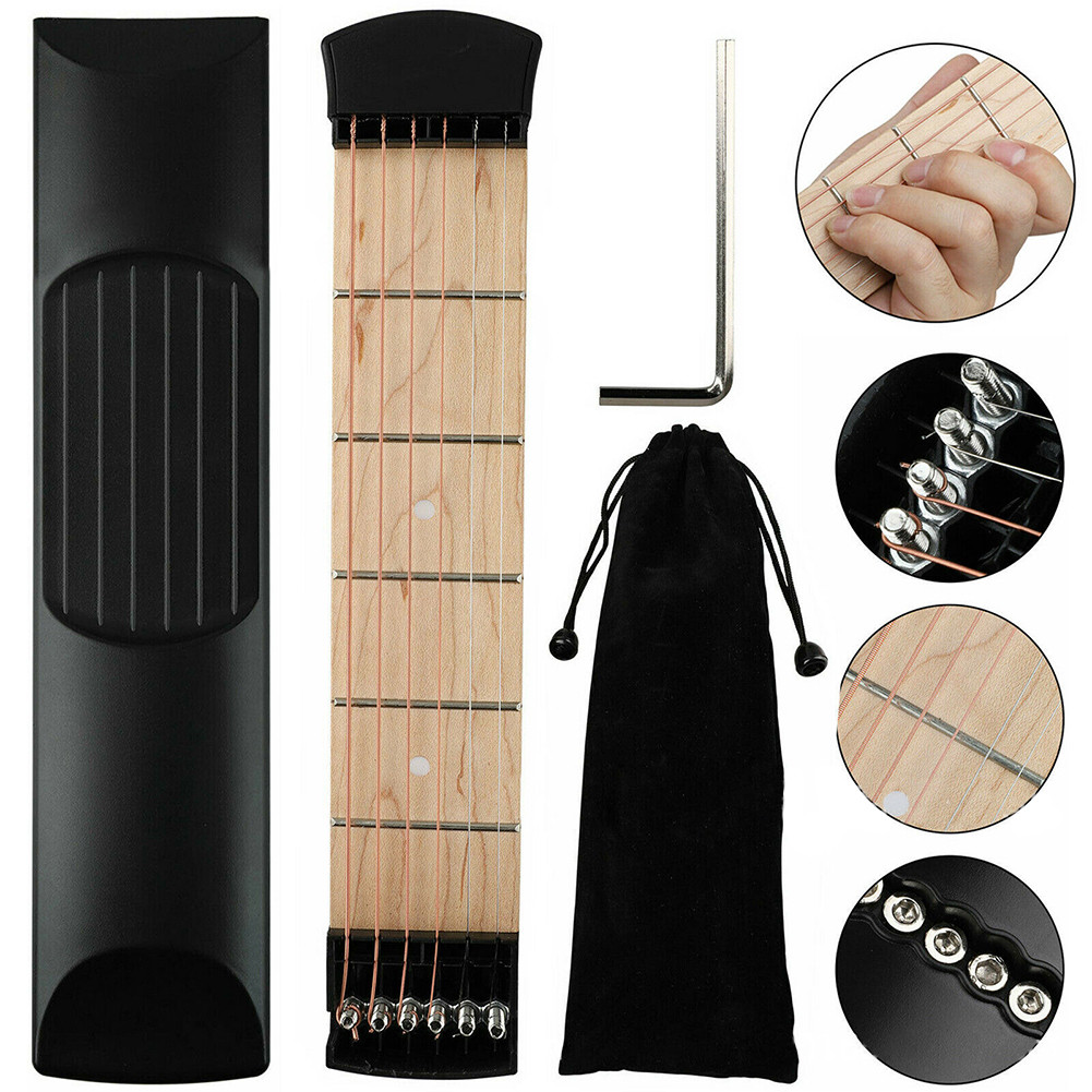 Portable Mini 6 Fret Guitar Chord Trainer Guitar Training Tool Guitar Parts Chord Practice Tool Play