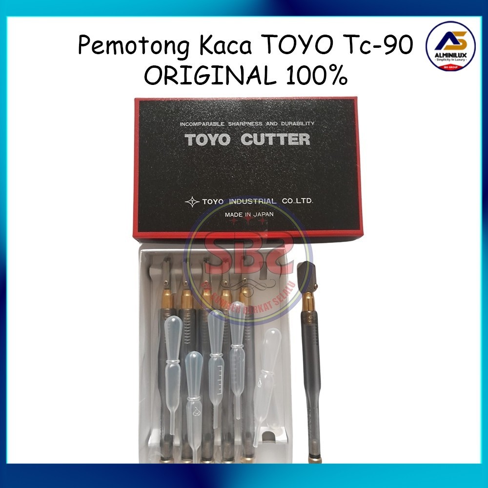 TOYO Pemotong Kaca Toyo TC 90 Asli Alat Pemotong Kaca Original Toyo TC90 Glass Cutter Pisau Kaca