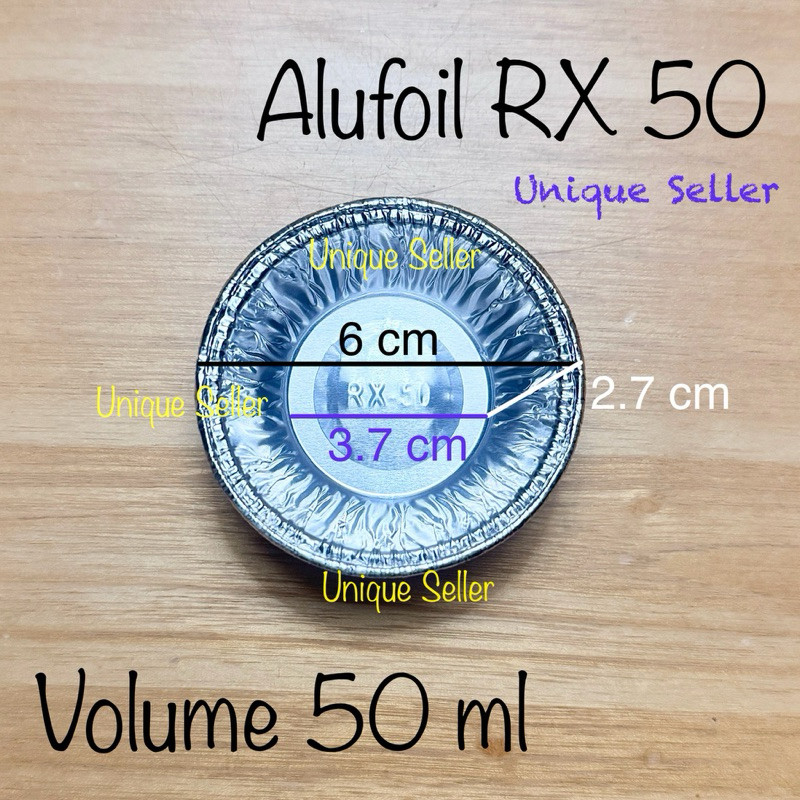 Aluminium Foil Cup RX 50 Bestfresh / Aluminium Foil Alufoil Tray Alutray Cup Bulat RX 50 Tanpa Tutup