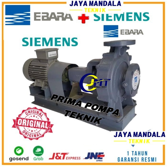 Ebara 80x65 FSKA, Motor Siemens 7,5kw 10Hp 380V Ebara Transfer Pump