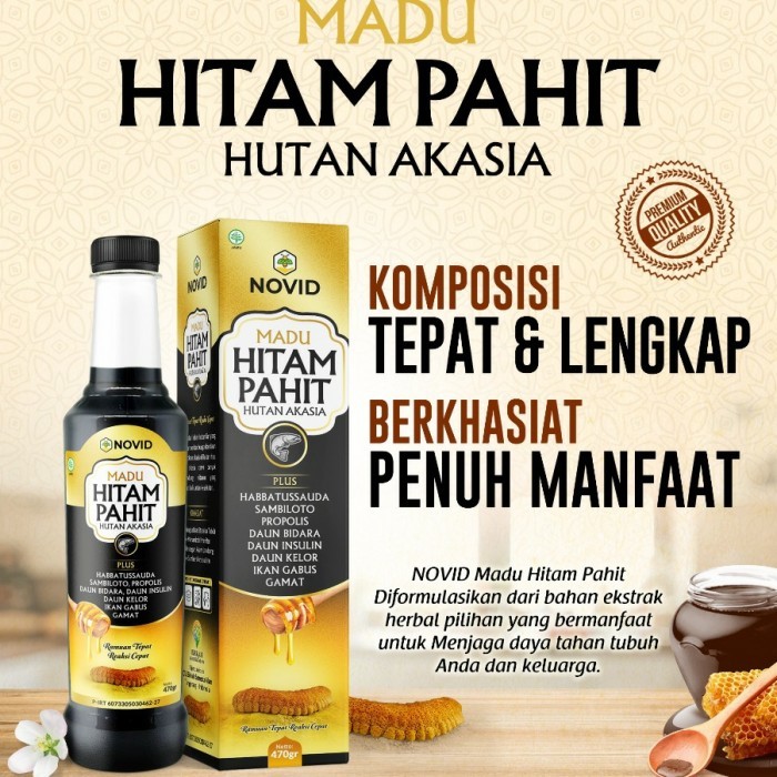 

Madu Hitam Pahit Novid / Madu Pahit Hutan Akasia 470g NOVID Madu Hutan Pahit Diabetes