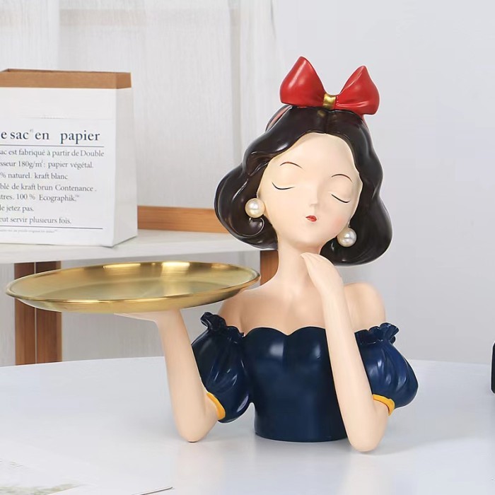 

Snow White Nordic Home DecorLiving Room Porch Creative Fairy Figure - Dekorasi Rumah Snow White Ruang Tamu - WallDecor - Blue //26