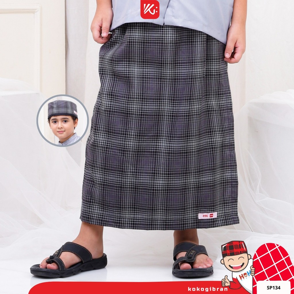 Sarung Anak Celana Instan TK SD PAUD + Peci | Nyaman, Tebal & Praktis – Koko Gibran