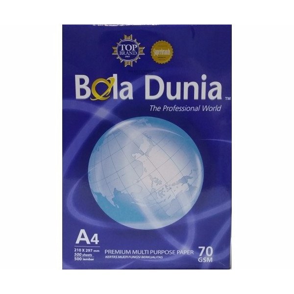 

Termurah !! Kertas Print Fotocopy HVS A4 70 g Bola Dunia Rim