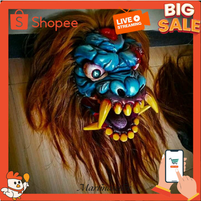 MRL8 TERBARU  topeng buto gedruk mainan anak / topeng gedruk bahan mika / TOPENG BUTO RAMPAK JARANAN