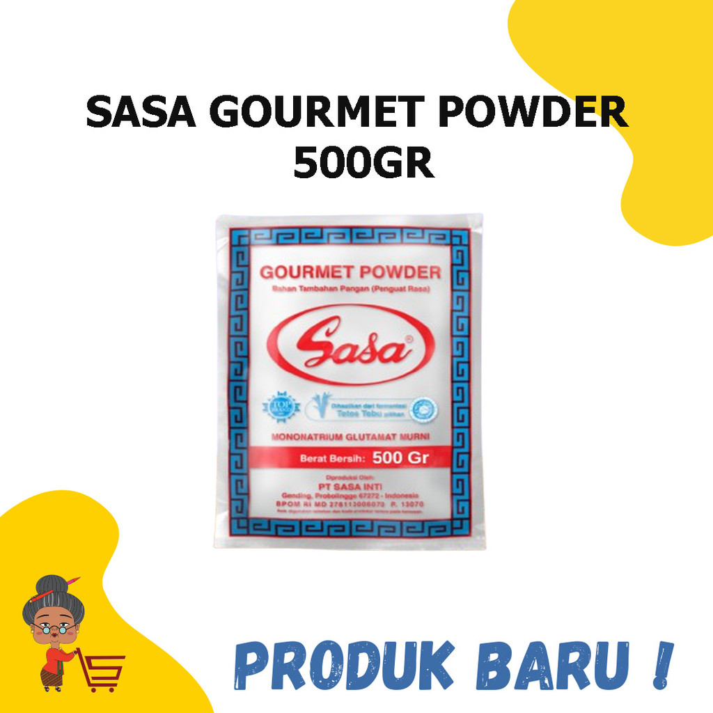 

SASA GOURMET POWDER BUMBU PENYEDAP RASA 500GR / SASA GOURMET POWDER / SASA MSG