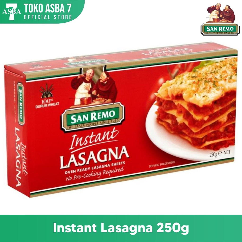 

SAN REMO INSTAN LASAGNA 250GR