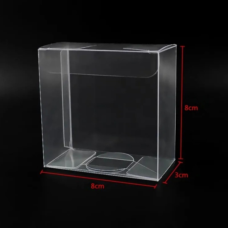 

8X3X8CM PVC Gift Box Transparent Packag Favor Boxes Decoration Chocolate Bags Candy Boxes Wedding Party Supplies Plastic Boxes